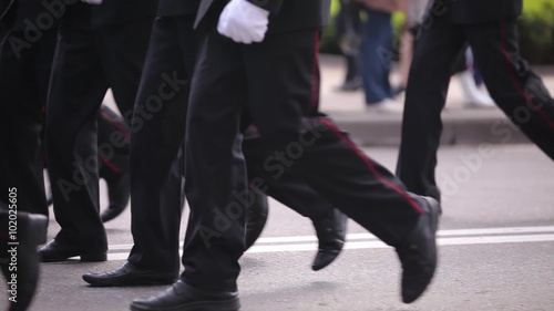 Military marching feet