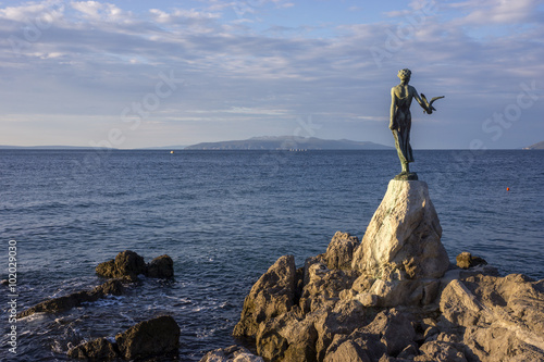 View of Opatija, a town in western Croatia, just southwest of Rijeka on the Adriatic coast.