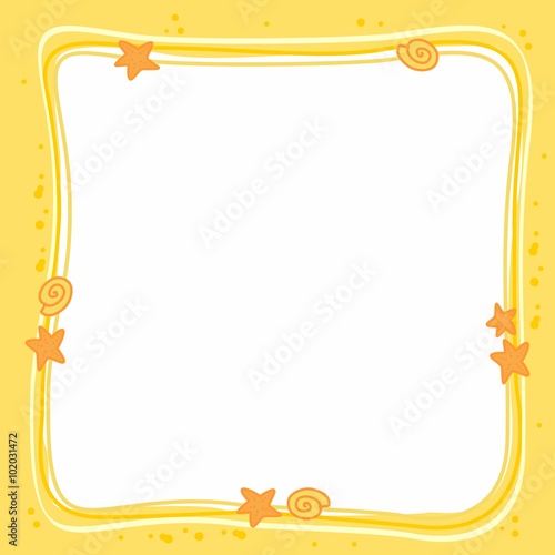 summertime frame for book vector