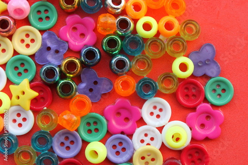 Colourful Beads and buttons