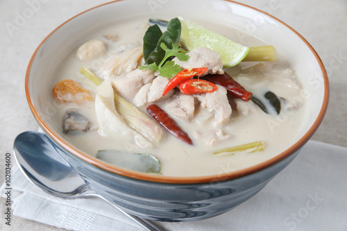 Tom Kha Gai , Thai Galangal chicken coconut soup