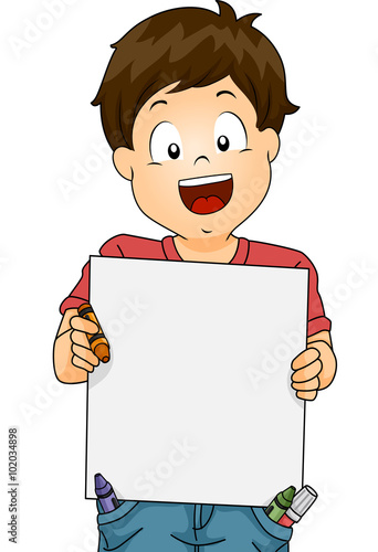 Kid Boy Drawing Board