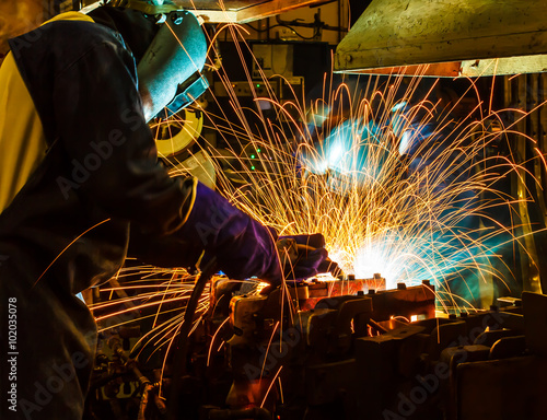 welder Industrial automotive part in factory © wi6995