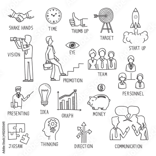 Business concept drawing