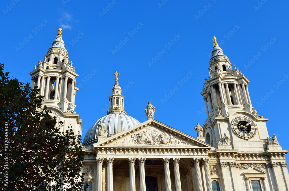 St. Paul's Cathedral church, London, UK..
