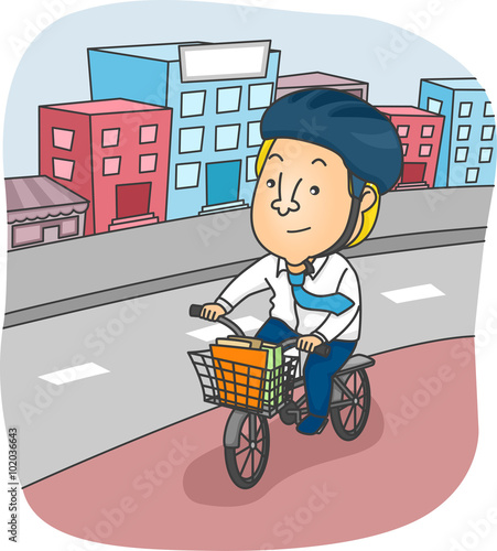 Man Bicycle Ride