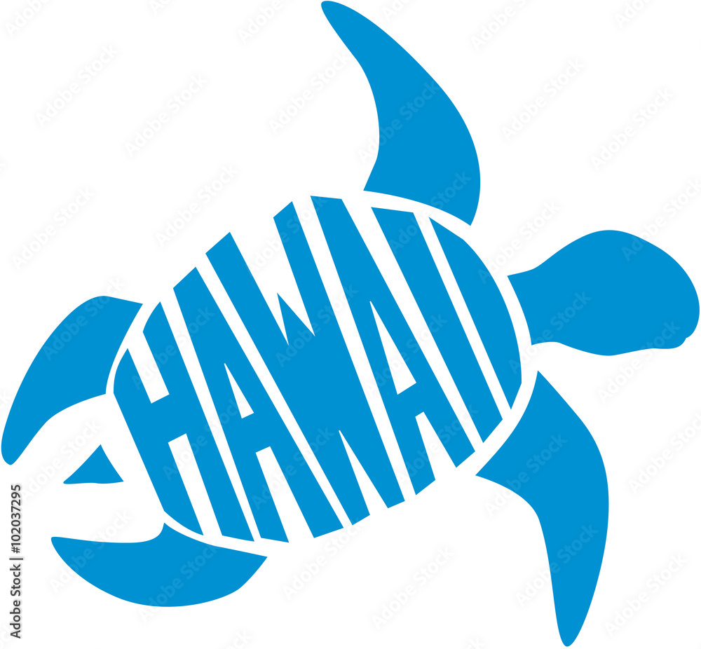 Hawaii turtle vector de Stock Adobe Stock