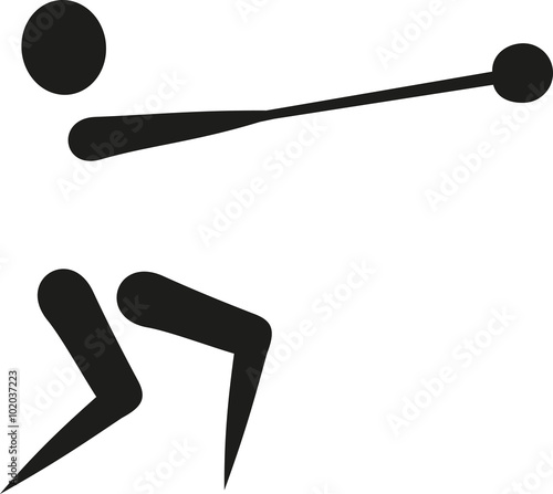 Hammer throw icon