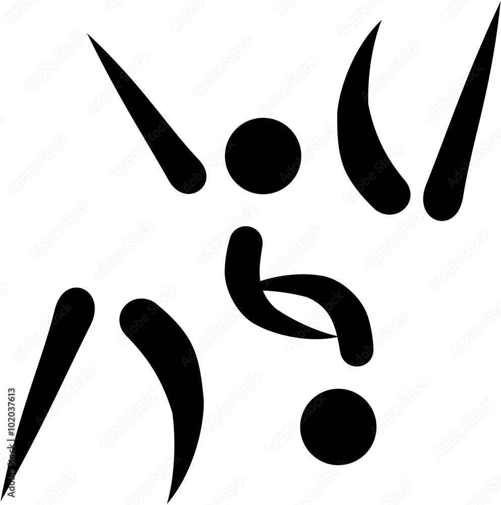 Judo fighter icon