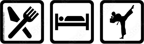 Karate eat sleep