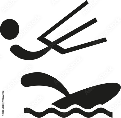 Kitesurfer pictogram