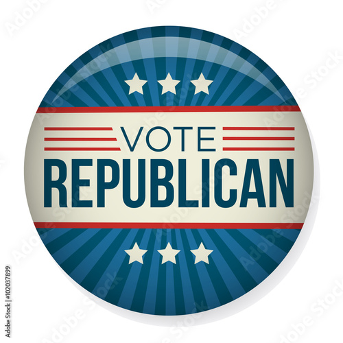Retro or Vintage Style Vote or Voting Campaign Election Pin Button or Badge.  Use this pin on infographics, blog headers, flyers, or web pages.  Or print it out and create a real pin or badge!