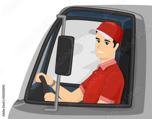 Man Delivery Truck Driver