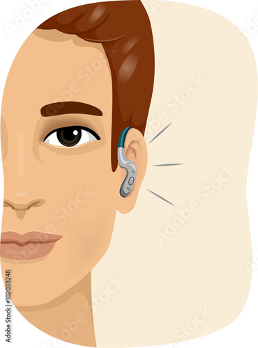 Man Hearing Aid