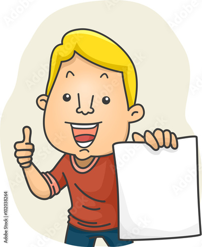 Man Holding Paper