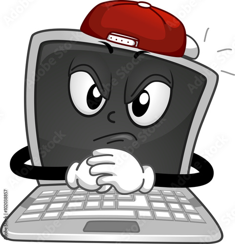 Mascot Laptop Online Bully