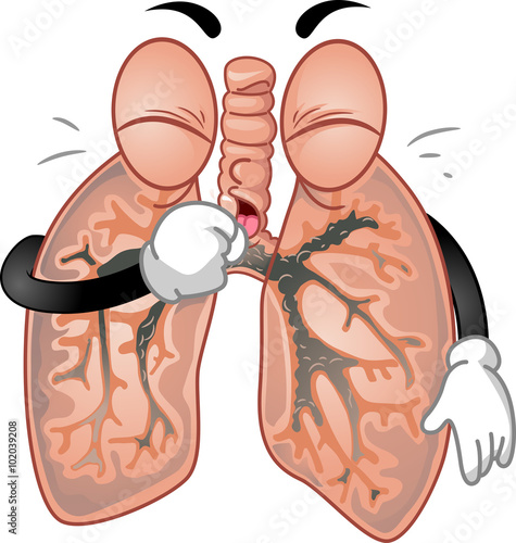 Mascot Lungs Cough