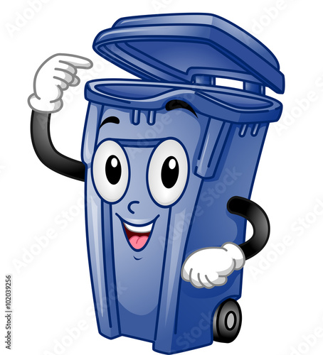 Mascot Trash Can