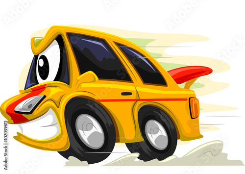 Mascot Racing Car