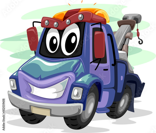 Mascot Tow Truck