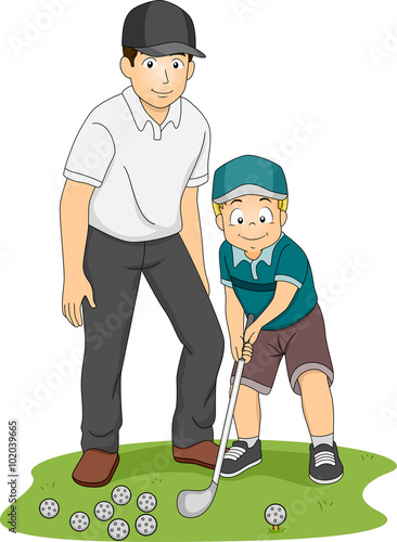 Kid Boy Golf Coach