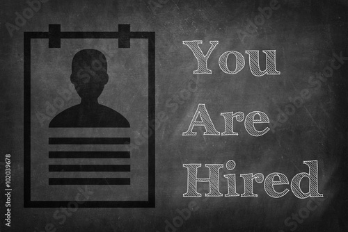 You're hired on Blackboard