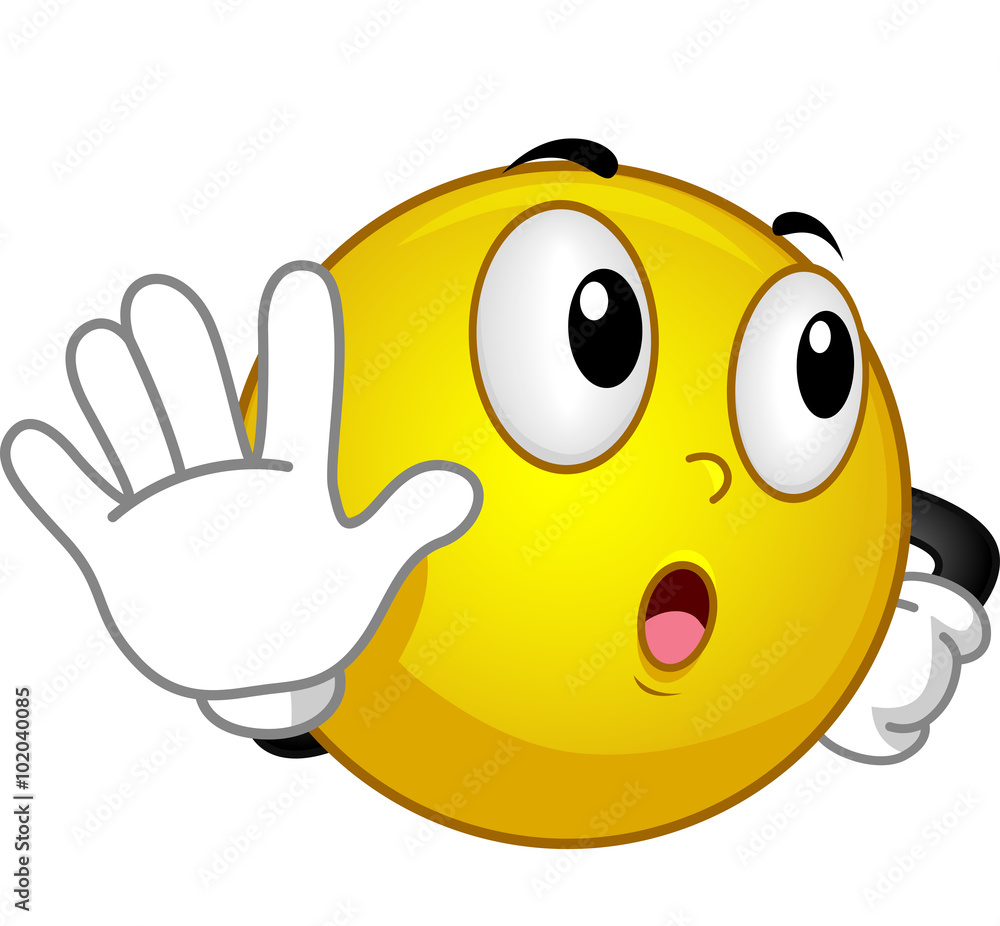 Mascot Smiley Talk to the Hand Mascot Smiley Talk to the Hand