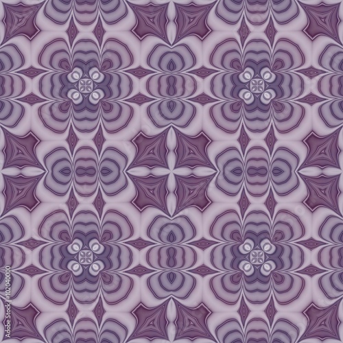 Seamless mosaic pattern or background in violet