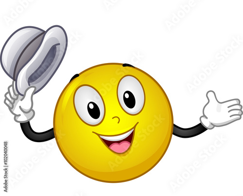 Mascot Smiley Hats Off