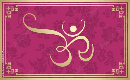 aum syllable, paisley design , Hinduism , India