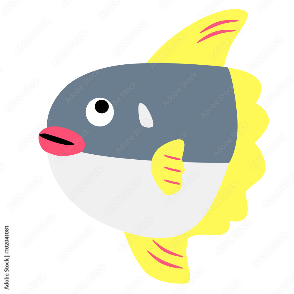 まんぼうのイラスト 左向き Stock イラスト Adobe Stock