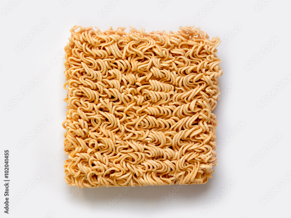 Instant noodles, isolated on white background Instant noodles, isolated on white background
