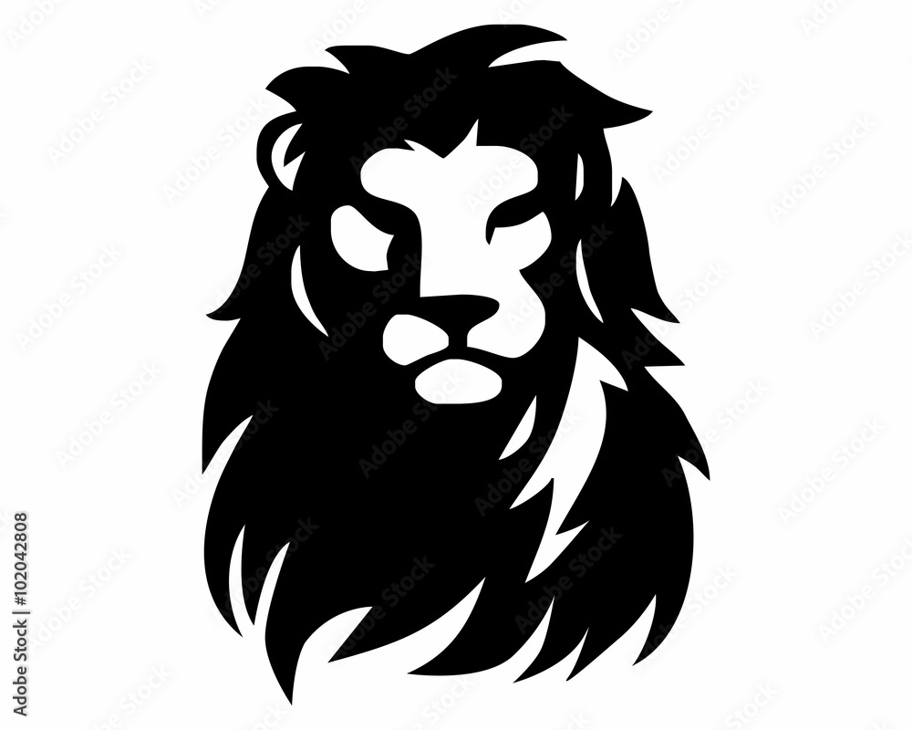 Obraz premium lion head vector
