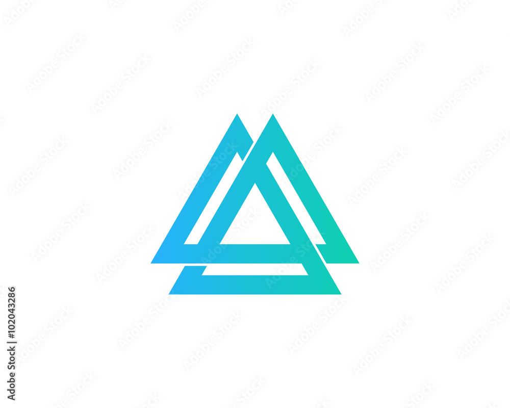 Infinity Triangle Logo Design Template Infinity Triangle Logo Design Template