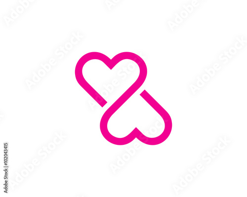 Infinity Love Logo Design Template