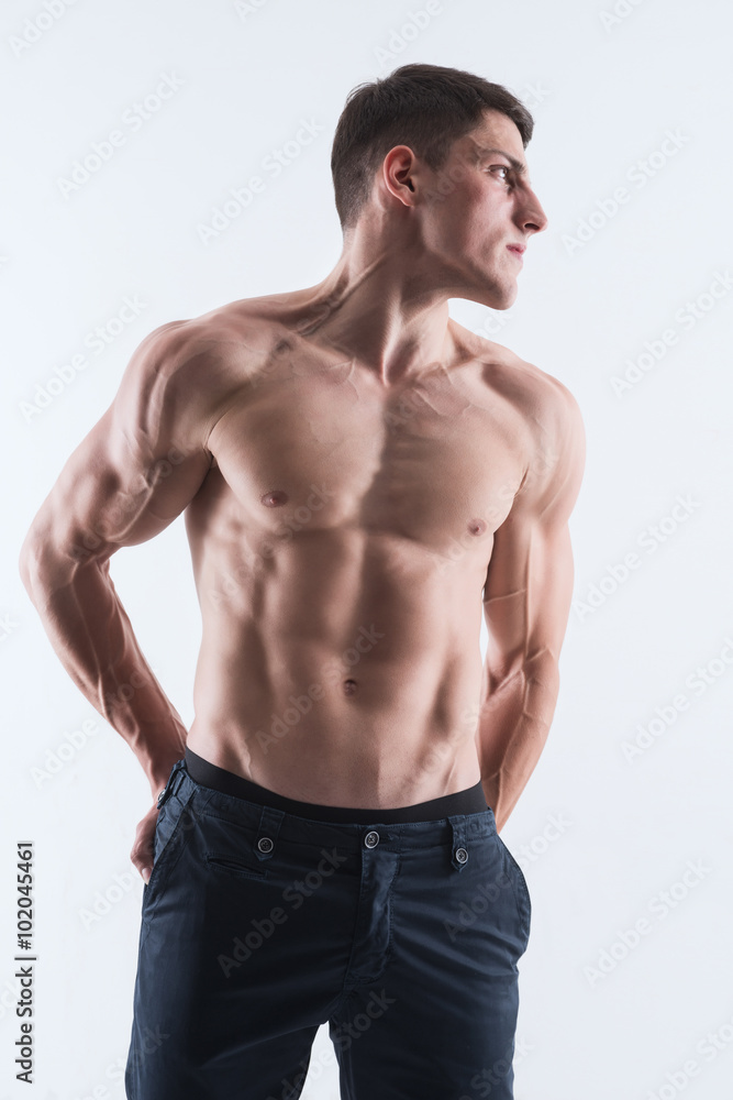 Perfect male body-athlete Perfect male body-athlete