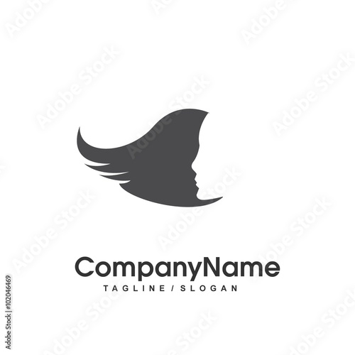 salon & barbershop logo icon Vector