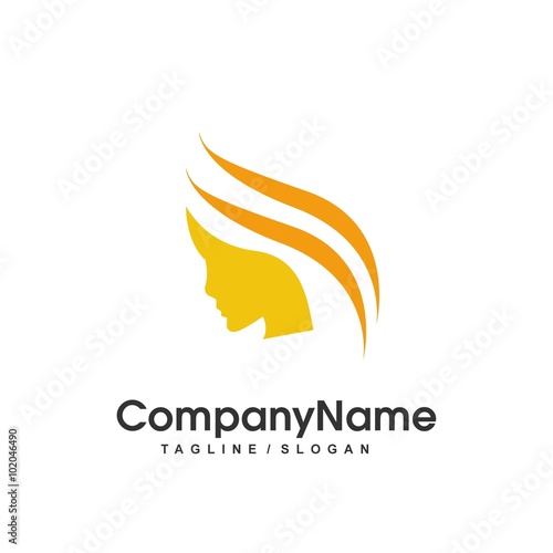 salon & barbershop logo icon Vector