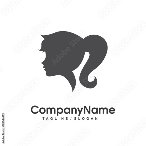 salon & barbershop logo icon Vector