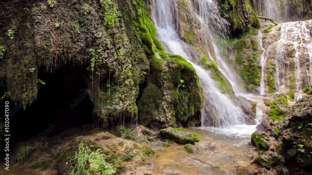 Waterfall in a forest Waterfall in a forest