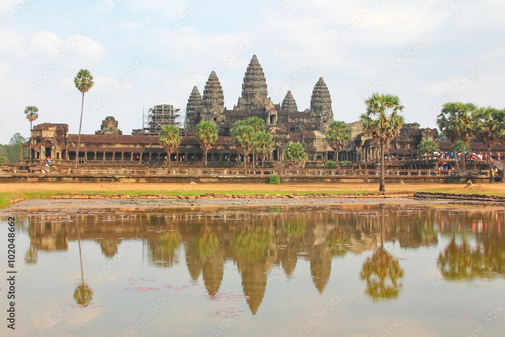 Fototapeta premium Angkor Wat of UNESCO's world heritage in Siem Reap, Cambodia