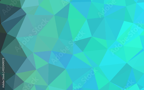 Abstract 3D Simple geometric origami blue monochrome and background
