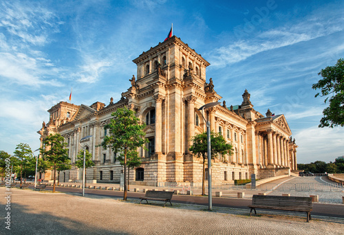 The Reichstag building in Berlin: German parliament