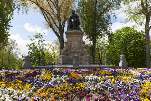 Photography Denkmal von Joost van der Vondel im Vondelpark , Amsterdam, Holland, Niederlande
