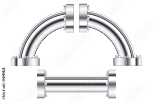 Water pipes with flange.