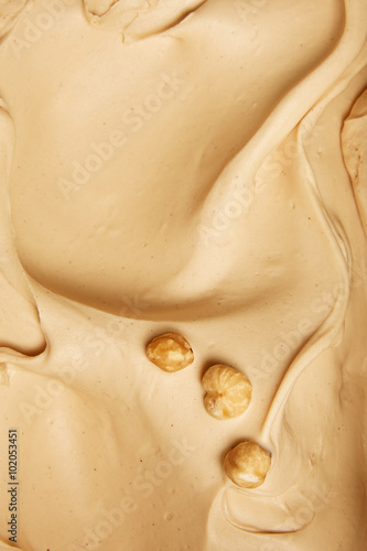 texture gelato artigianale in gelateria photo