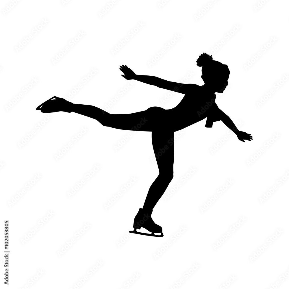 People Skating Flat Style Design People Skating Flat Style Design