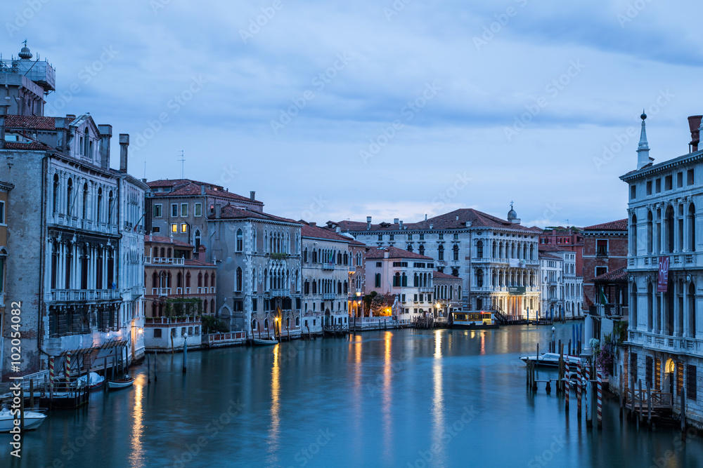 Grand Canal in Venice, Italy at sunrise