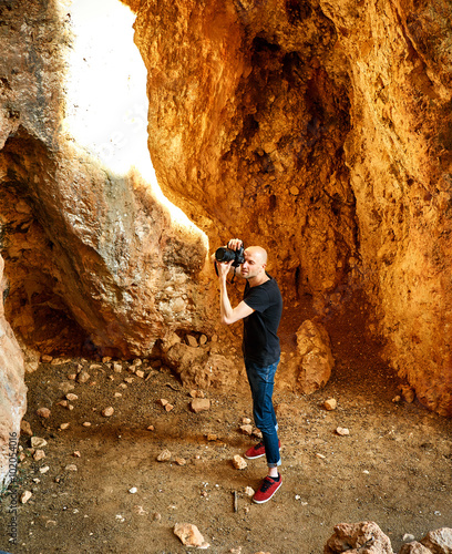 outdoor photographer on the rocks © vitaliymateha