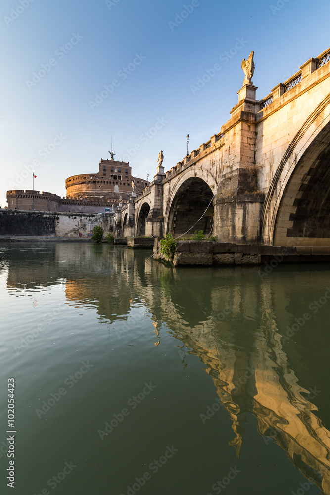 Castel Sant'Angelo and Bridge of Angles, Rome, Italy
